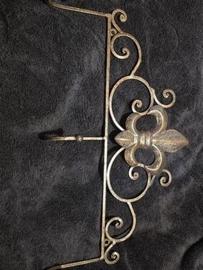 Ornate Metal Wall Accent Hook - Decorative Home Wall Decor